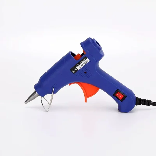 PISTOLET COLLE SILICONE BLEU